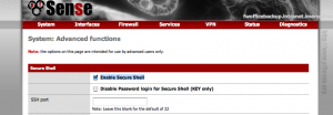 Enable Secure Shell